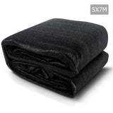 NNEDSZ 5 x 7m Rectangle Shade Sail Cloth - Black
