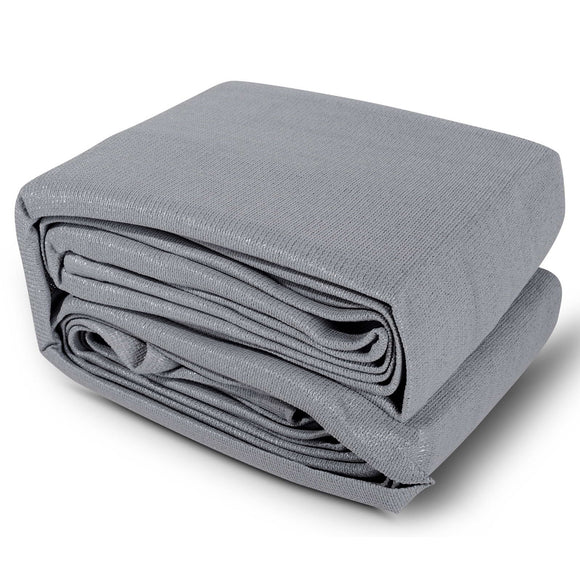 NNEDSZ Sun Shade Sail Cloth Shadecloth Rectangle Canopy Grey 280gsm 3x3m