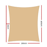 NNEDSZ Sun Shade Sail Cloth Shadecloth Rectangle Heavy Duty Sand Canopy 3x4m