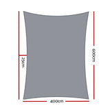 NNEDSZ Sun Shade Sail Cloth Shadecloth Outdoor Canopy Rectangle 280gsm 4x6m