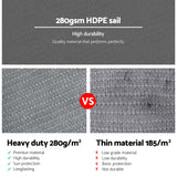 NNEDSZ Sun Shade Sail Cloth Shadecloth Outdoor Canopy Rectangle 280gsm 4x6m
