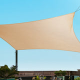 NNEDSZ 3 x 4m Waterproof Rectangle Shade Sail Cloth - Sand Beige