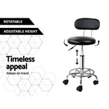 NNEDSZ 2X Salon Stool Swivel Backrest Chair Barber Hairdressing Hydraulic Height