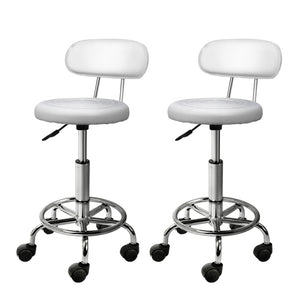 NNEDSZ 2X Saddle Salon Stool Swivel Backrest Chair Barber Chair Hydraulic Lift