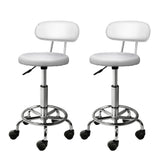 NNEDSZ 2X Saddle Salon Stool Swivel Backrest Chair Barber Chair Hydraulic Lift