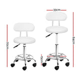 NNEDSZ 2X Saddle Salon Stool Swivel Backrest Chair Barber Chair Hydraulic Lift