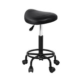 NNEDSZ Saddle Stool Salon Chair Black Swivel Beauty Barber Hairdressing Gas Lift