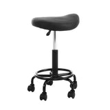 NNEDSZ Saddle Stool Salon Chair Black Swivel Beauty Barber Hairdressing Gas Lift