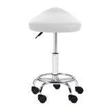 NNEDSZ Saddle Salon Stool White PU Swivel Barber Hair Dress Chair Hydraulic Lift
