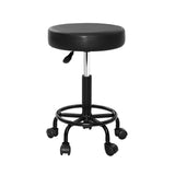 NNEDSZ Round Salon Stool Stools Black Swivel Barber Hair Hydraulic Chairs Lift