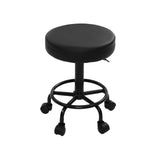 NNEDSZ 2X Salon Stool Swivel Round Barber Hair Bar Stools Hydraulic Lift Black