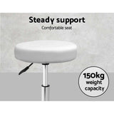 NNEDSZ 2X Salon Stool Swivel Round Barber Hair Bar Stools Hydraulic Lift White