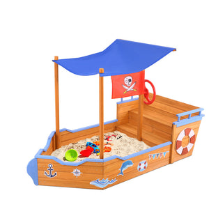 NNEDSZ Boat Sand Pit With Canopy