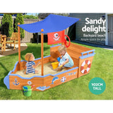 NNEDSZ Boat Sand Pit With Canopy