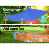 NNEDSZ Boat Sand Pit With Canopy