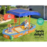 NNEDSZ Boat-shaped Canopy Sand Pit