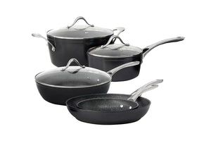 NNEKG Salt & Pepper Tan Ium Cookware Set (5 Pieces)