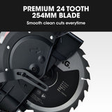 NNEMB 254mm Dual Bevel Sliding Compound Mitre Drop Saw