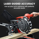 NNEMB 254mm Dual Bevel Sliding Compound Mitre Drop Saw