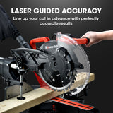 NNEMB 305mm Dual Bevel Sliding Compound Mitre Drop Saw