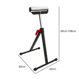 NNEMB Height Adjustable Roller Support Stand-60kg Capacity-Folding