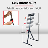 NNEMB Height Adjustable Roller Support Stand-60kg Capacity-Folding