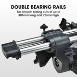 NNEMB 210mm Sliding Compound Mitre Drop Saw and Adjustable Stand Combo