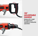 NNEMB 125mm Wall Chaser with Dual Handles-Wet Cutting System-4 Diamond Blades-Adjustable Depth