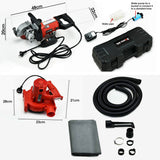 NNEMB 2000W 125mm Wall Chaser and 900W Vacuum Dust Collector Combo-with 4 Diamond Blades