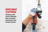 NNEMB 2000W 125mm Wall Chaser and 900W Vacuum Dust Collector Combo-with 4 Diamond Blades