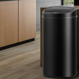 NNEDSZ Motion Sensor Rubbish Bin - Black