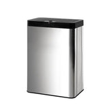 NNEDSZ Stainless Steel Sensor Bin Rubbish Trash Bins Motion Automatic Touch Free 50L