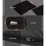 NNEDSZ Sleeping Bag Bags Double Camping Hiking -10°C to 15°C Tent Winter Thermal Grey
