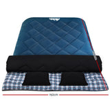 NNEDSZ Sleeping Bag Bags Double Camping Hiking -10°C to 15°C Tent Winter Thermal Navy
