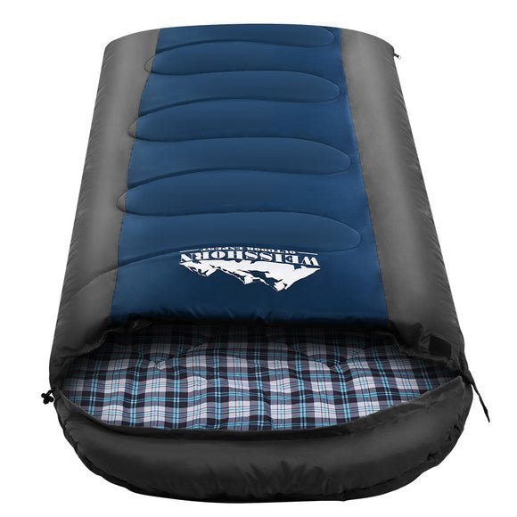 NNEDSZ Sleeping Bag Bags Single Camping Hiking -20°C to 10°C Tent Winter Thermal Navy