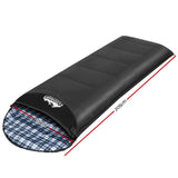 NNEDSZ Sleeping Bag Single Camping Hiking Winter Thermal Grey