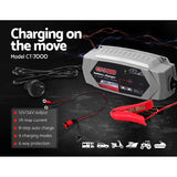 NNEDSZ Battery Charger 7A 12V 24V Automatic SLA AGM Car Truck Boat Motorcycle Caravan