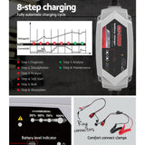 NNEDSZ Battery Charger 7A 12V 24V Automatic SLA AGM Car Truck Boat Motorcycle Caravan