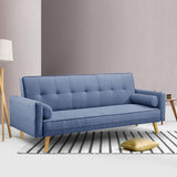 NNEDSZ 3 Seater Fabric Lounge Chair - Blue