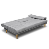 NNEDSZ 3 Seater Fabric Sofa Bed - Grey