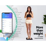 NNEDSZ Electronic Digital Bathroom Body Fat Scale Scales Bluetooth 180KG BMI
