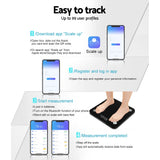 NNEDSZ Electronic Digital Bathroom Body Fat Scale Scales Bluetooth 180KG BMI
