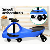 NNEDSZ Kids Ride On Swing Car - Blue