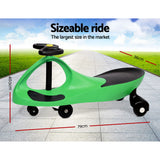 NNEDSZ Kids Ride On Swing Car  -Green