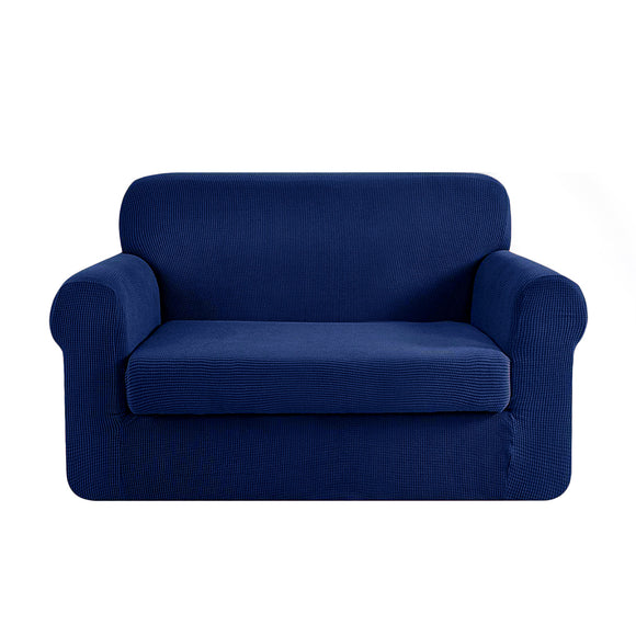 NNEDSZ 2-piece Sofa Cover Elastic Stretch Couch Covers Protector 2 Steater Navy