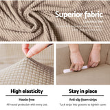 NNEDSZ 2-piece Sofa Cover Elastic Stretch Couch Covers Protector 3 Steater Sand