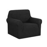 NNEDSZ High Stretch Sofa Cover Couch Protector Slipcovers 1 Seater Black