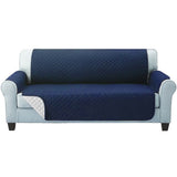 NNEDSZ Sofa Cover Quilted Couch Covers Lounge Protector Slipcovers 3 Seater Navy