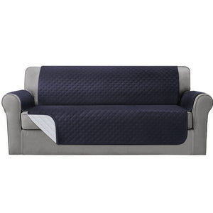 NNEDSZ Sofa Cover Quilted Couch Covers 100% Water Resistant 4 Seater Dark Grey