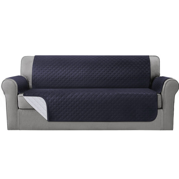 NNEDSZ Sofa Cover Quilted Couch Covers 100% Water Resistant 4 Seater Dark Grey